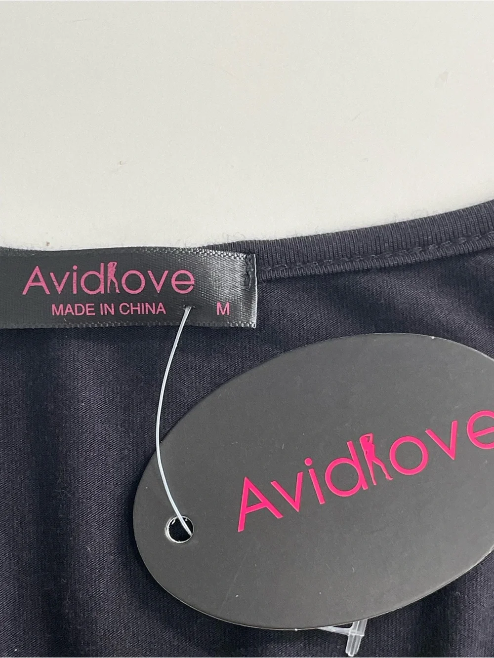 Avidlove Casual V-Neck Button Down Nightgown in Black Size Medium NWT